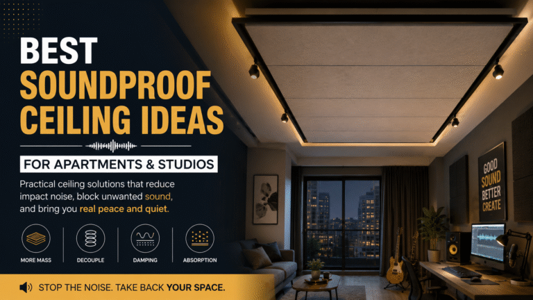 Best Soundproof Ceiling Ideas for Apartments & Studios