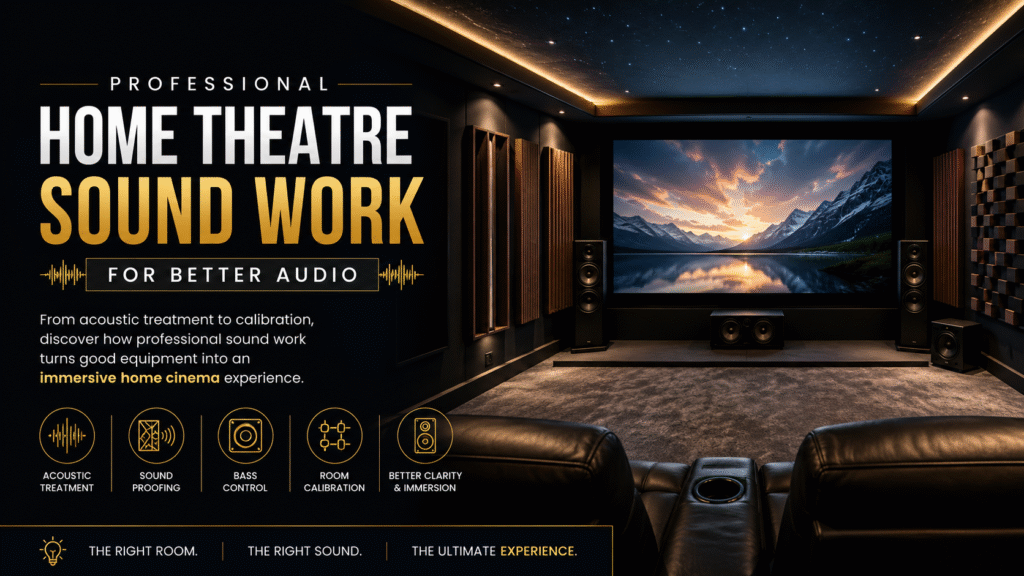 How Professional Home Theatre Sound Work Enhances Audio Quality?