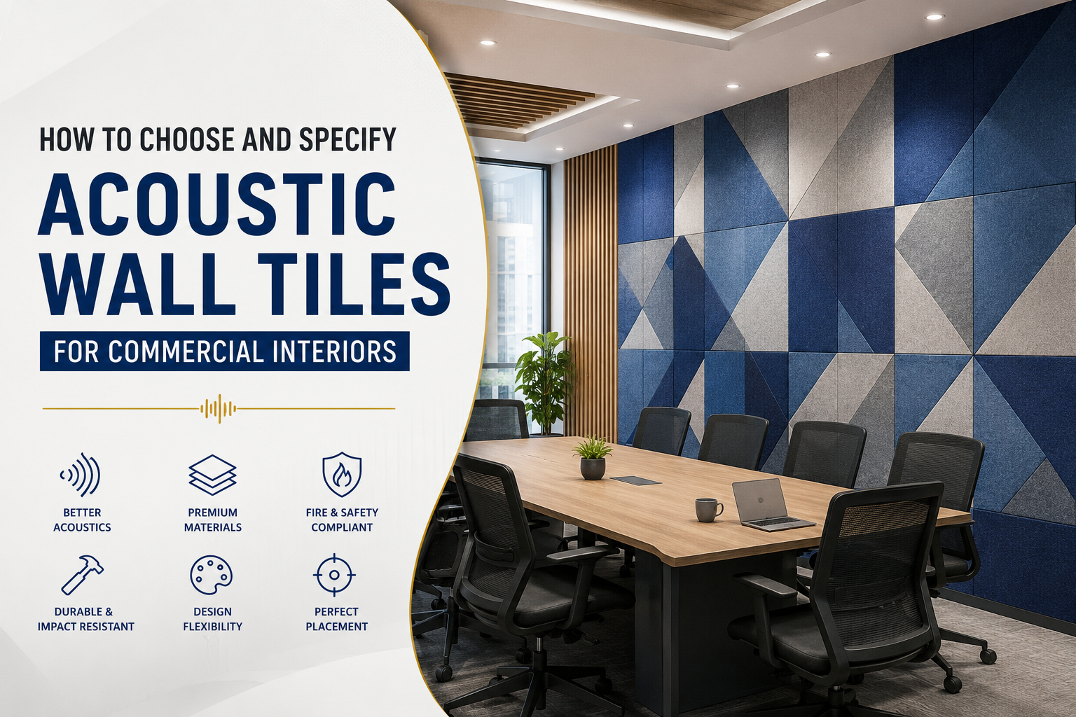 How to Choose and Specify Acoustic Wall Tiles for Commercial Interiors