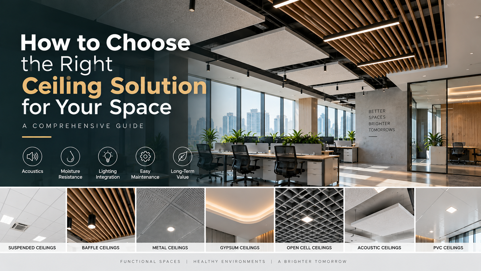 How to Choose the Right Ceiling Solution for Your Space: A Comprehensive Guide