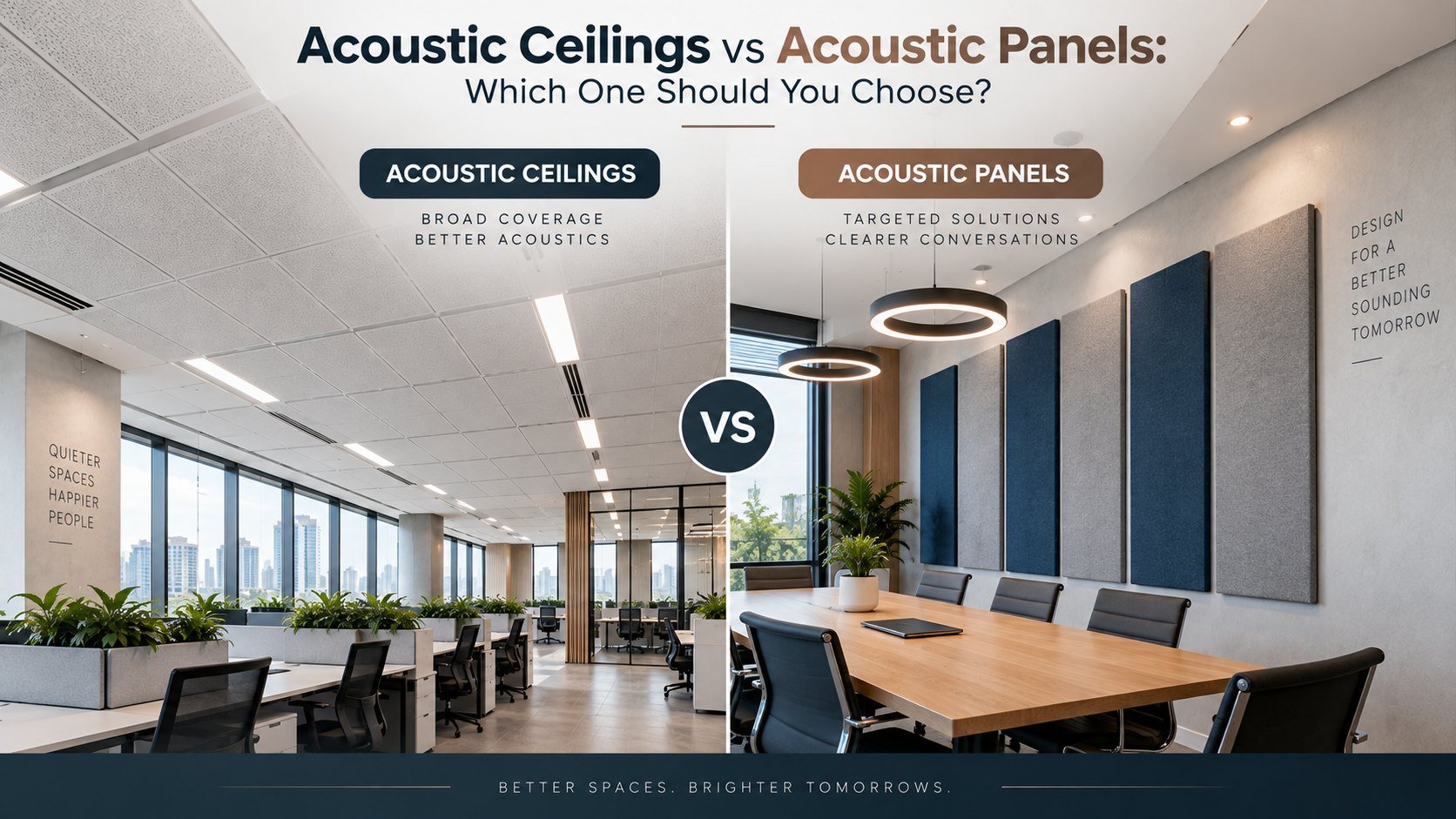 Acoustic Ceilings vs Acoustic Panels: Which One Should You Choose?